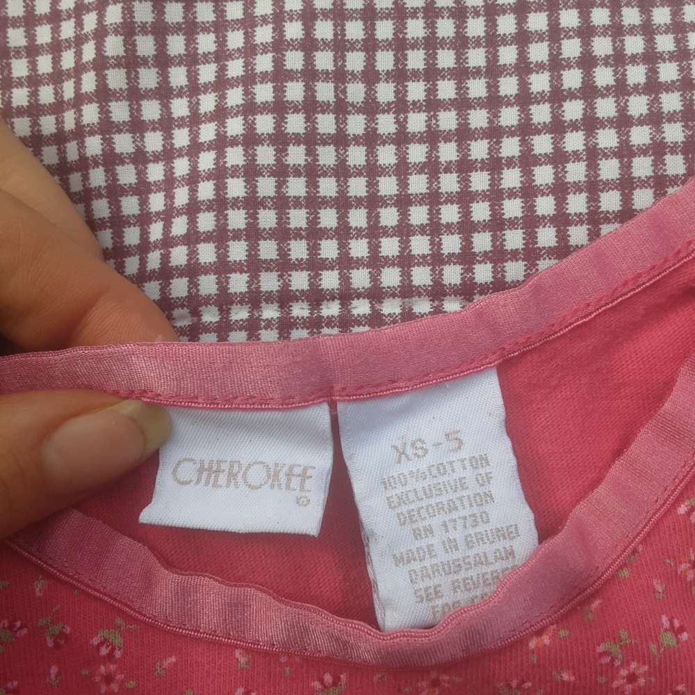 🍀3/15 Cherokee Florl Pink Girl's Dress - Picture 6 of 7